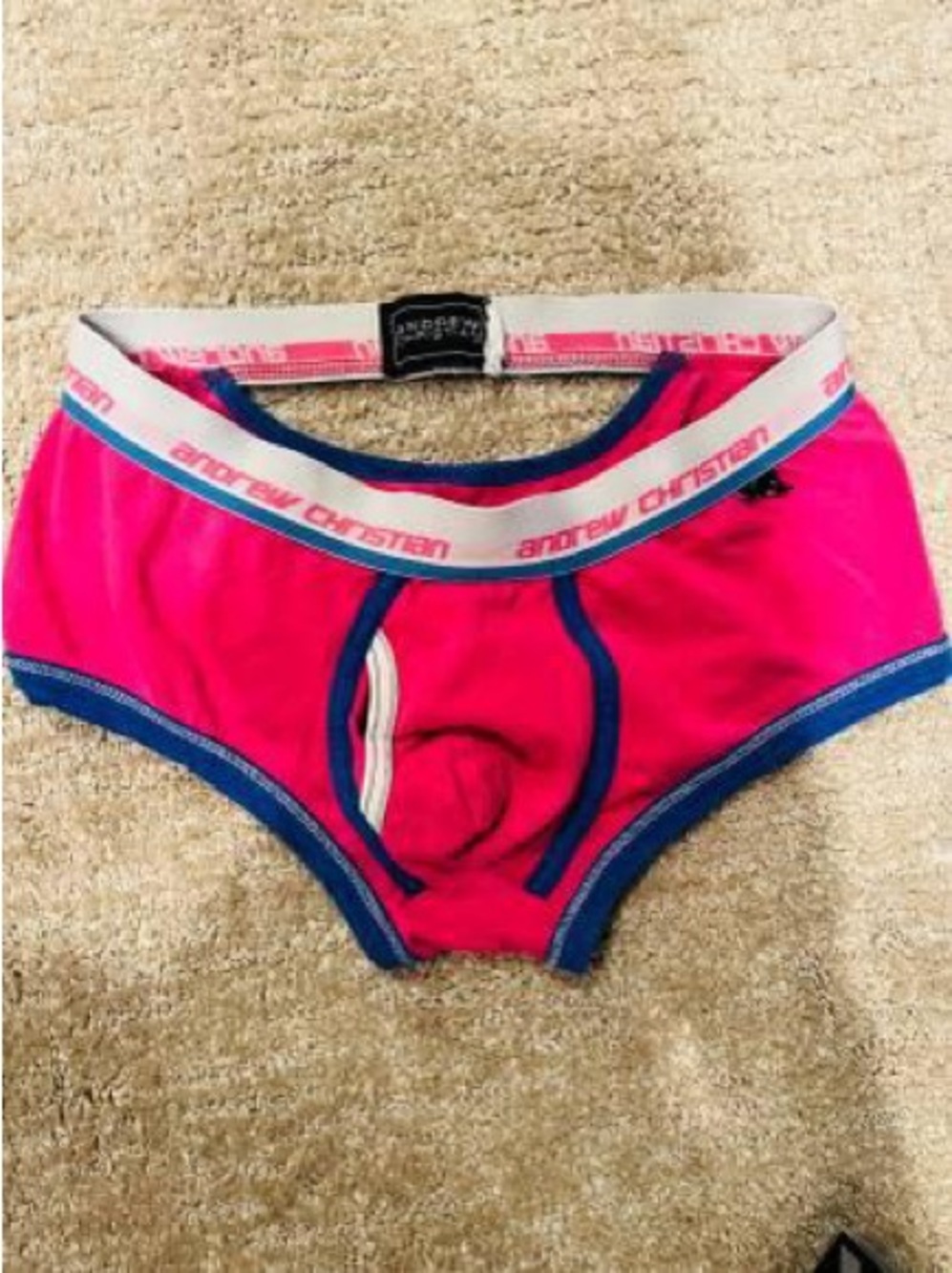 NWT Andrew Christian open back shorts